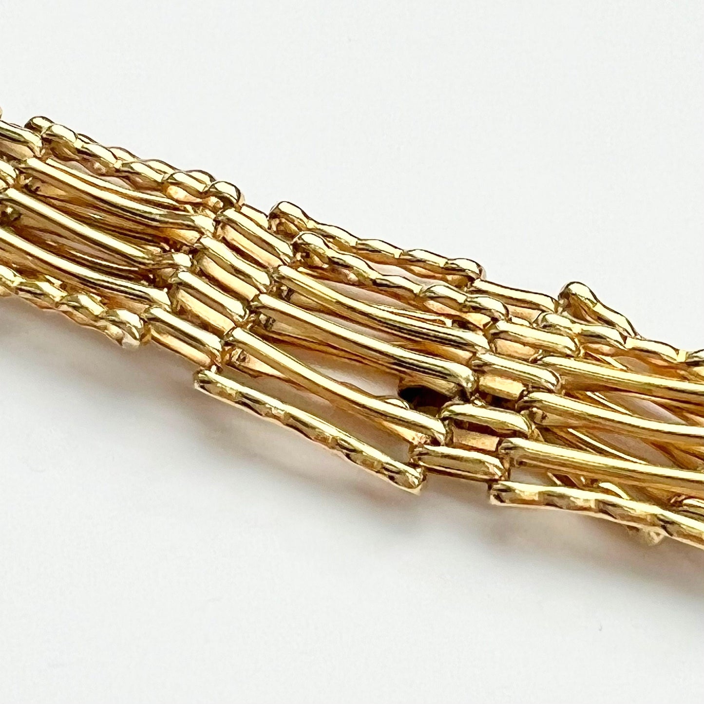 9ct Five Gate Bracelet with Heart Clasp