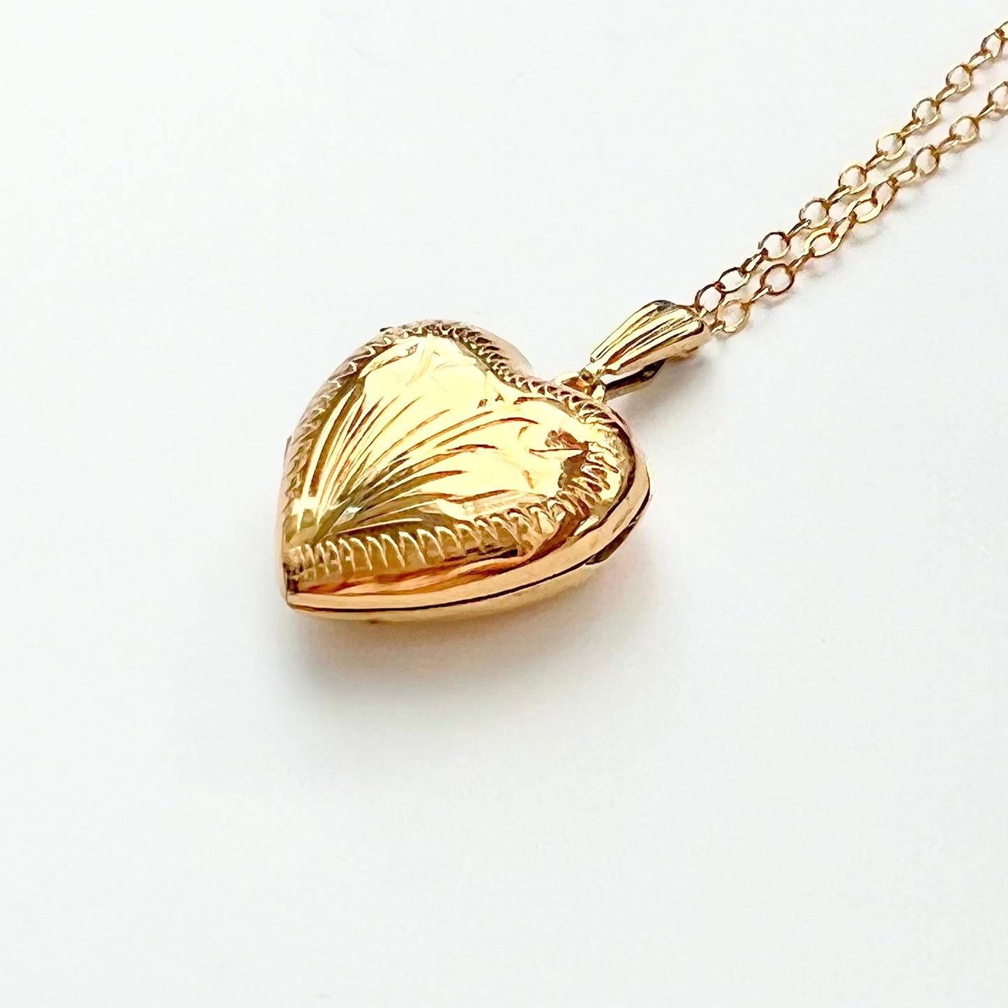 9ct Heart Locket with Chain