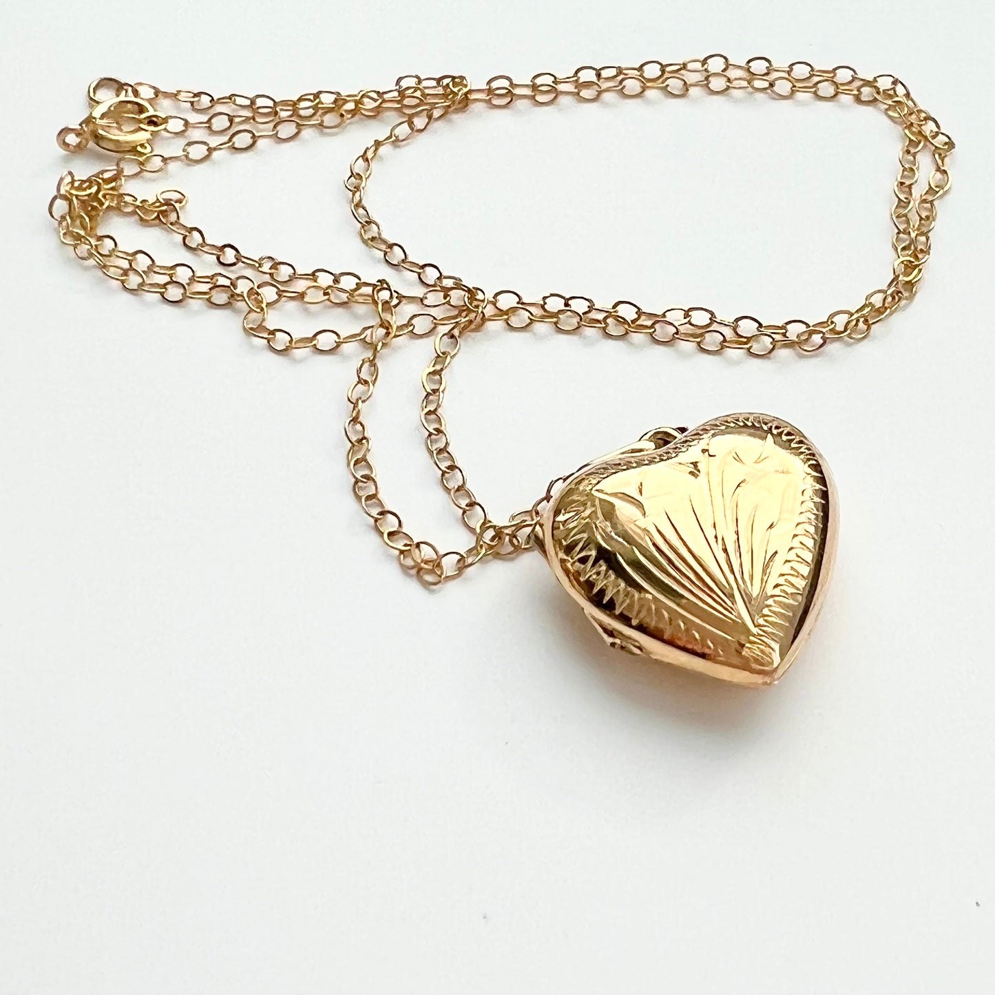 9ct Heart Locket with Chain