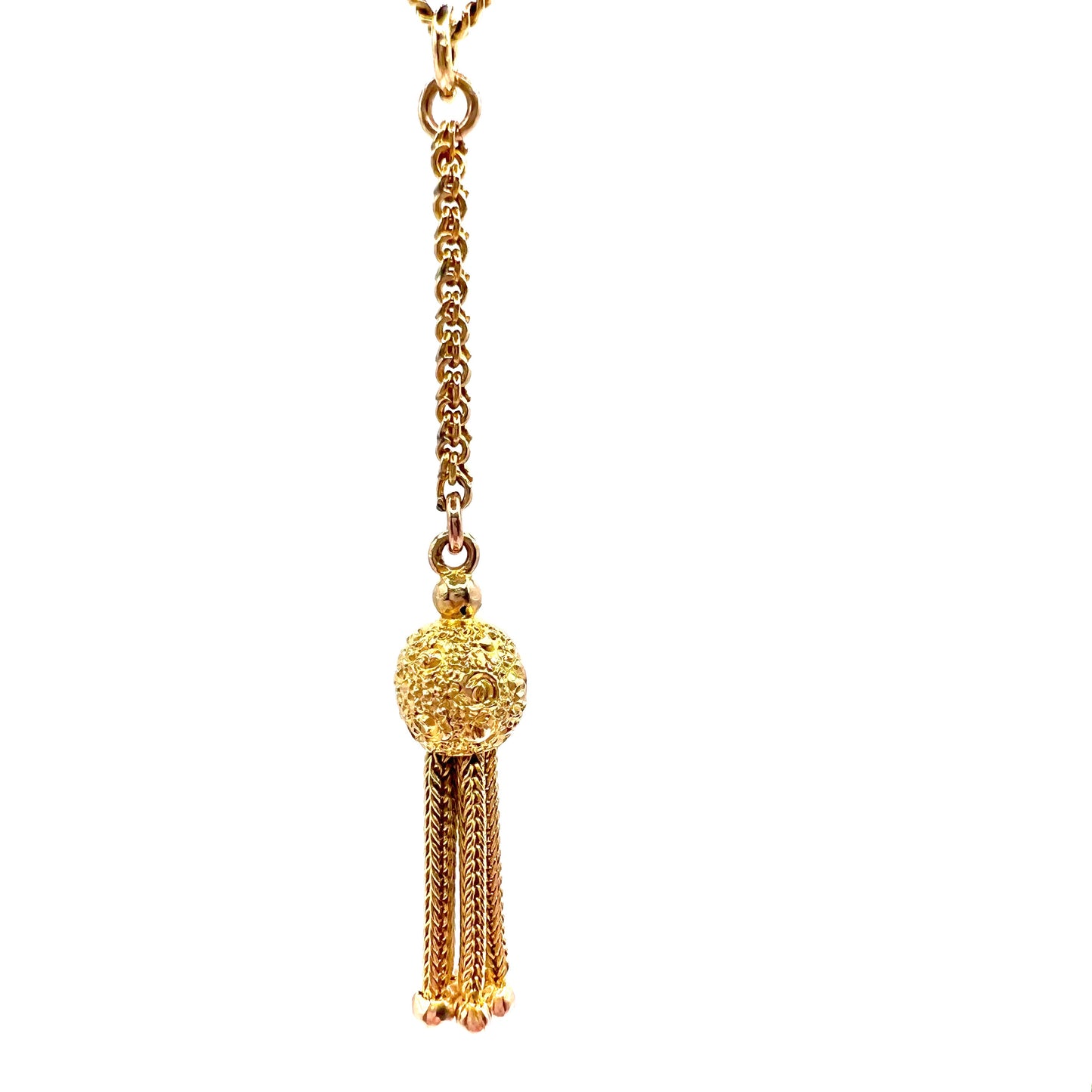 Antique 9ct Gold Victorian Tassel Charm Pendant