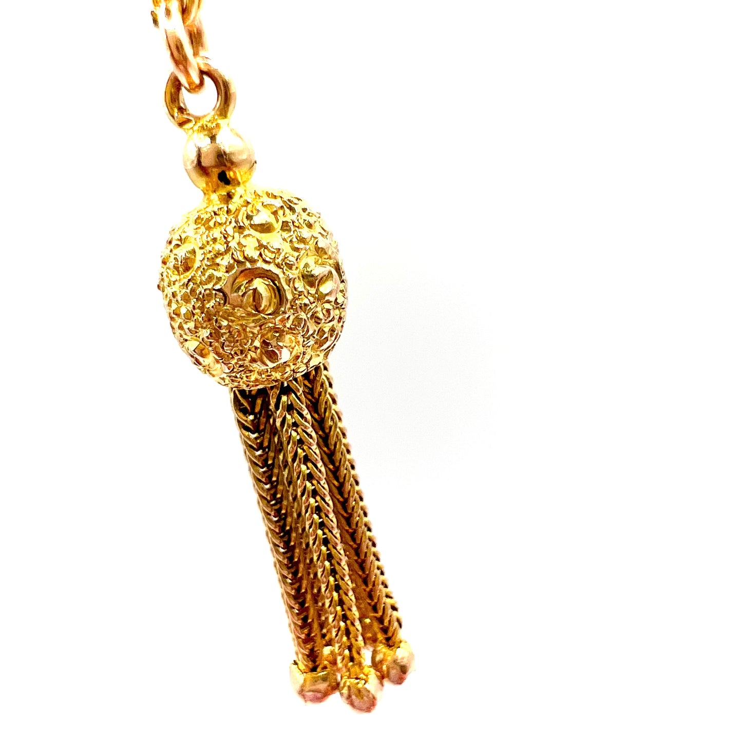 Antique 9ct Gold Victorian Tassel Charm Pendant