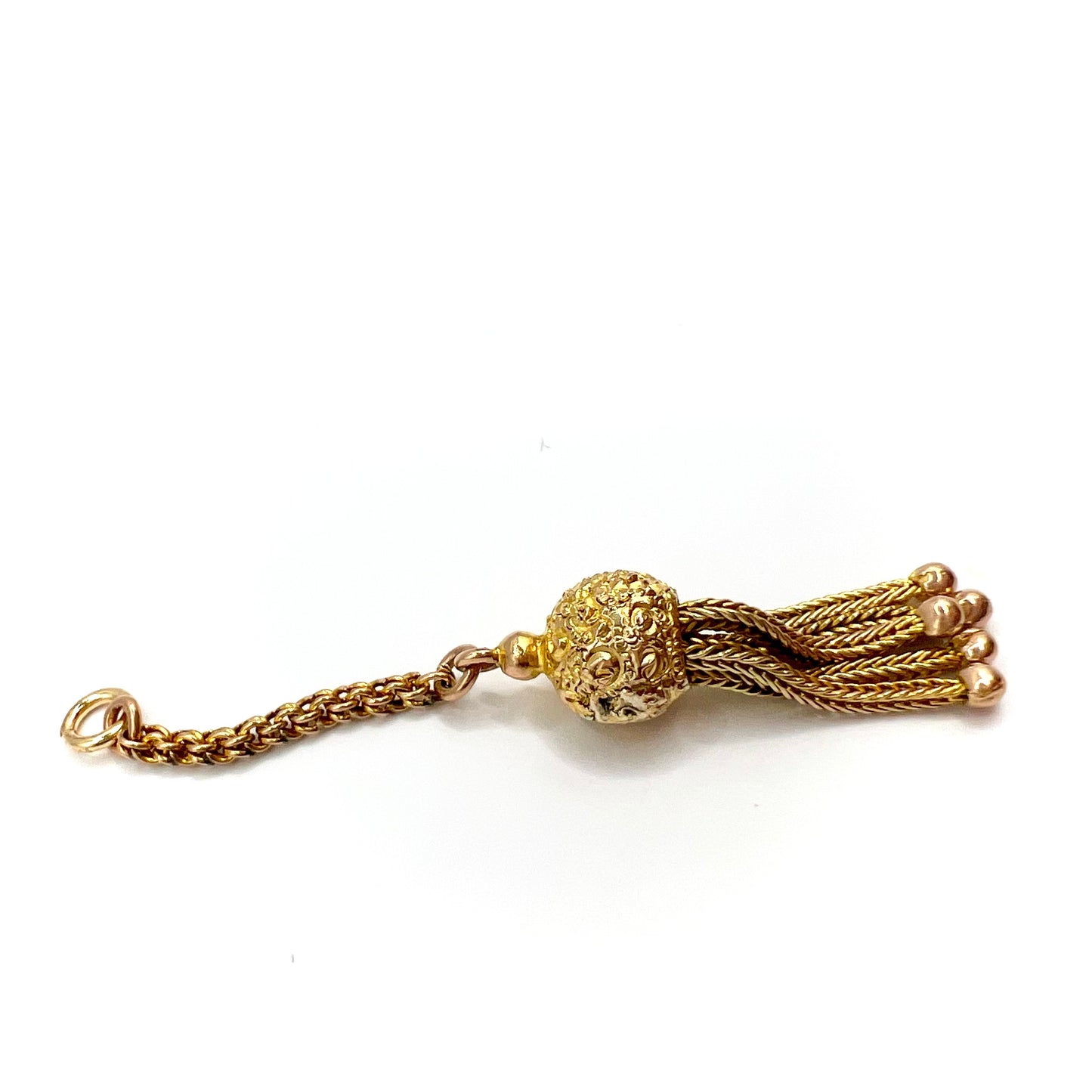 Antique 9ct Gold Victorian Tassel Charm Pendant