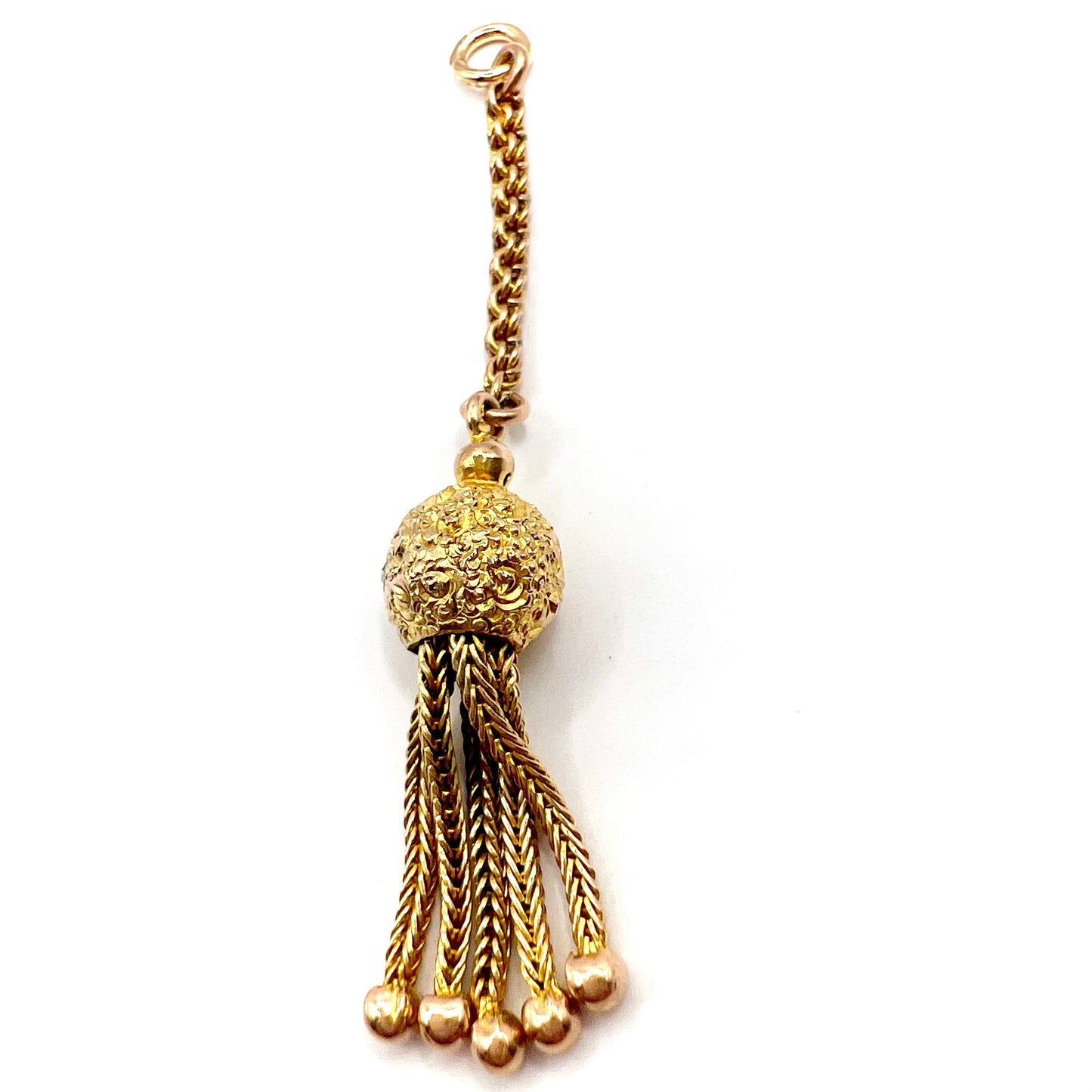 Antique 9ct Gold Victorian Tassel Charm Pendant