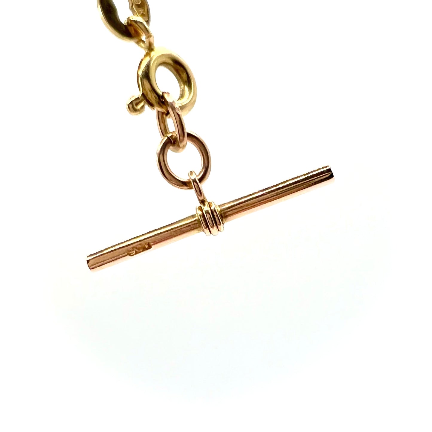 Tiny 9ct Gold T-bar Charm Pendant