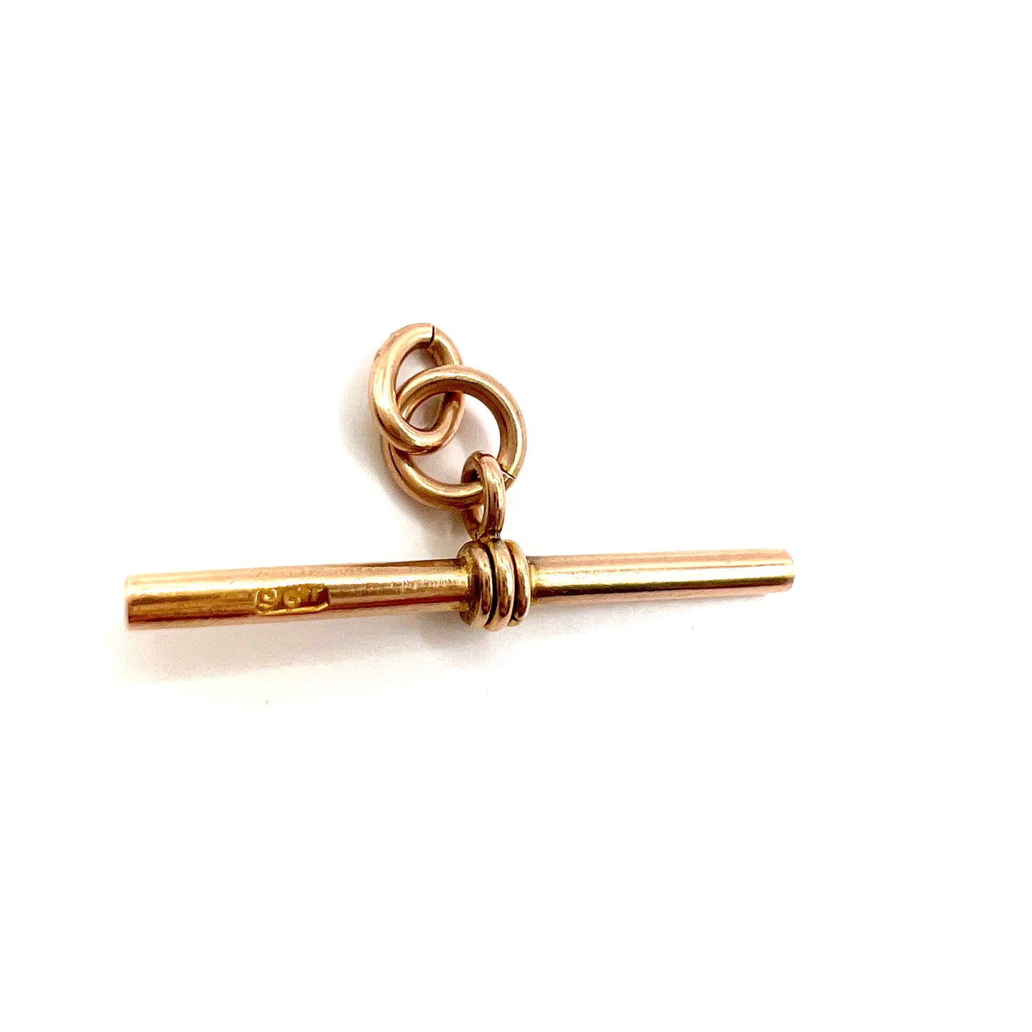 Tiny 9ct Gold T-bar Charm Pendant