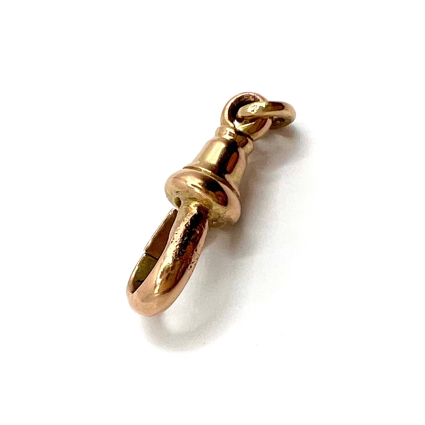 Antique 18ct Rose Gold Swivel Dog Clip