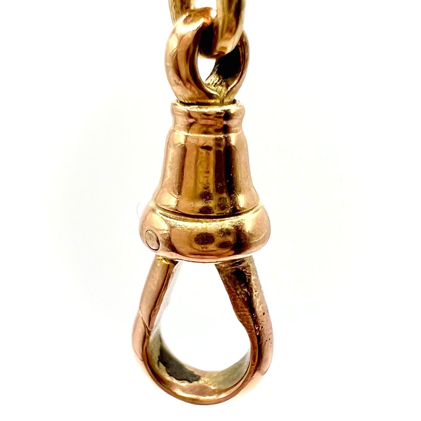 Antique 18ct Rose Gold Swivel Dog Clip