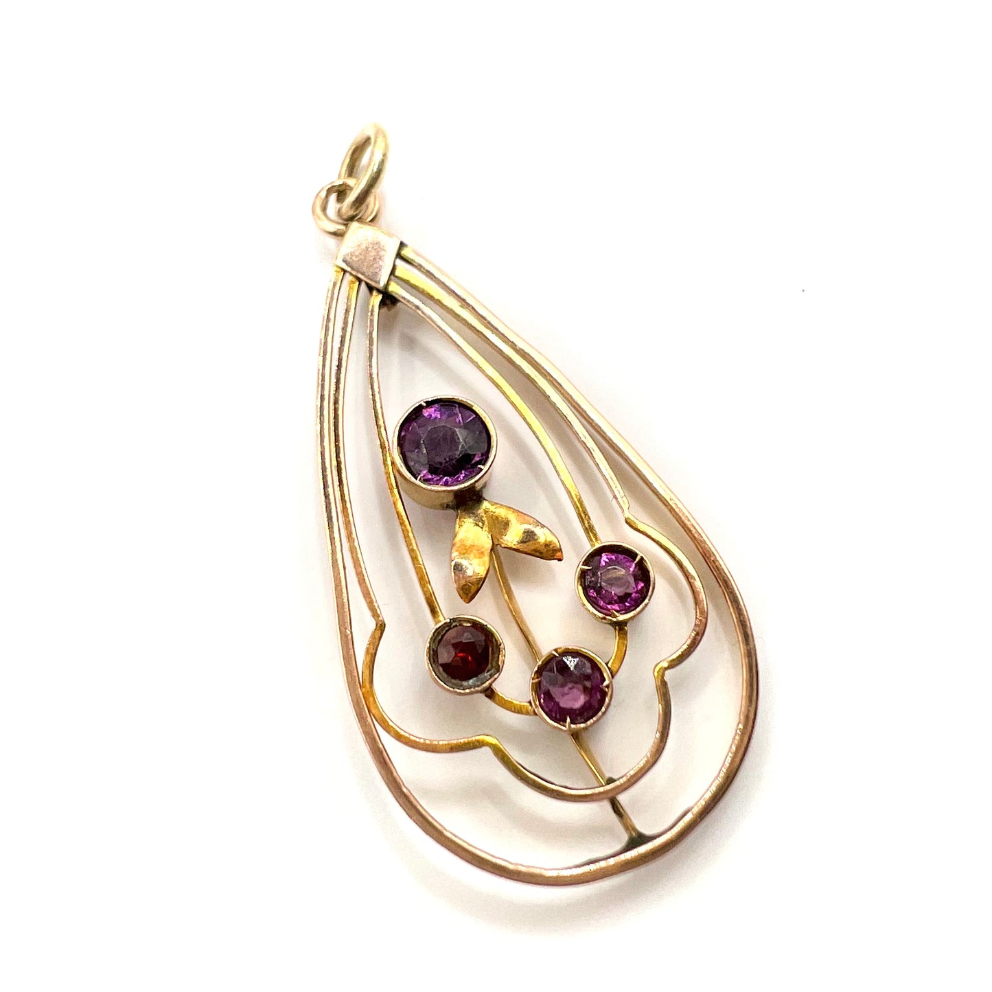 Antique Art Nouveau Amethyst Pendant