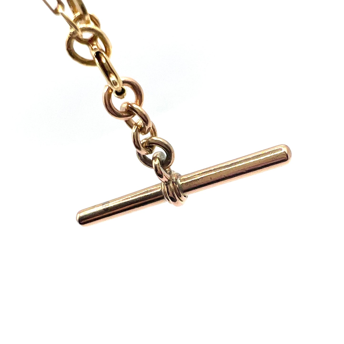 9ct Gold T-bar Watch Fob Charm Pendant