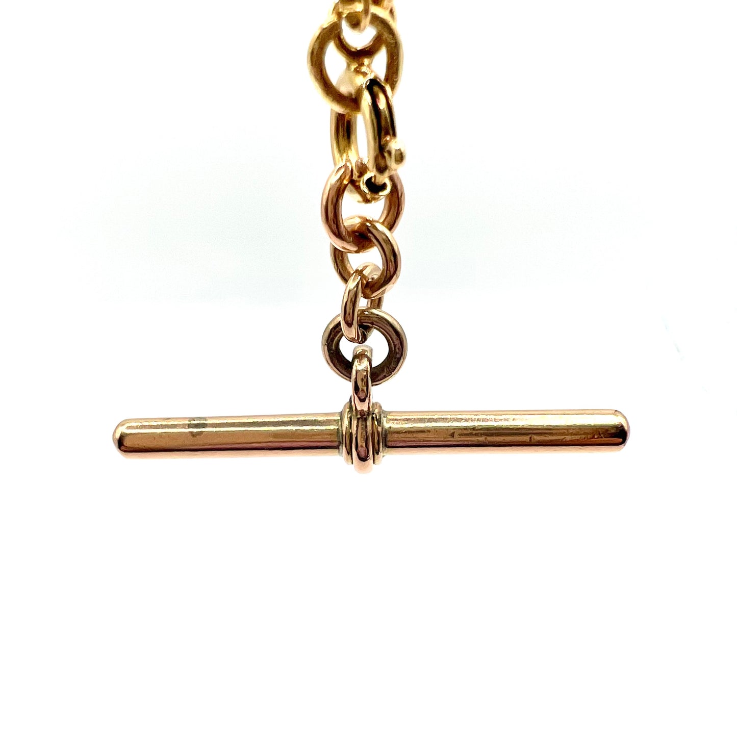 9ct Gold T-bar Watch Fob Charm Pendant