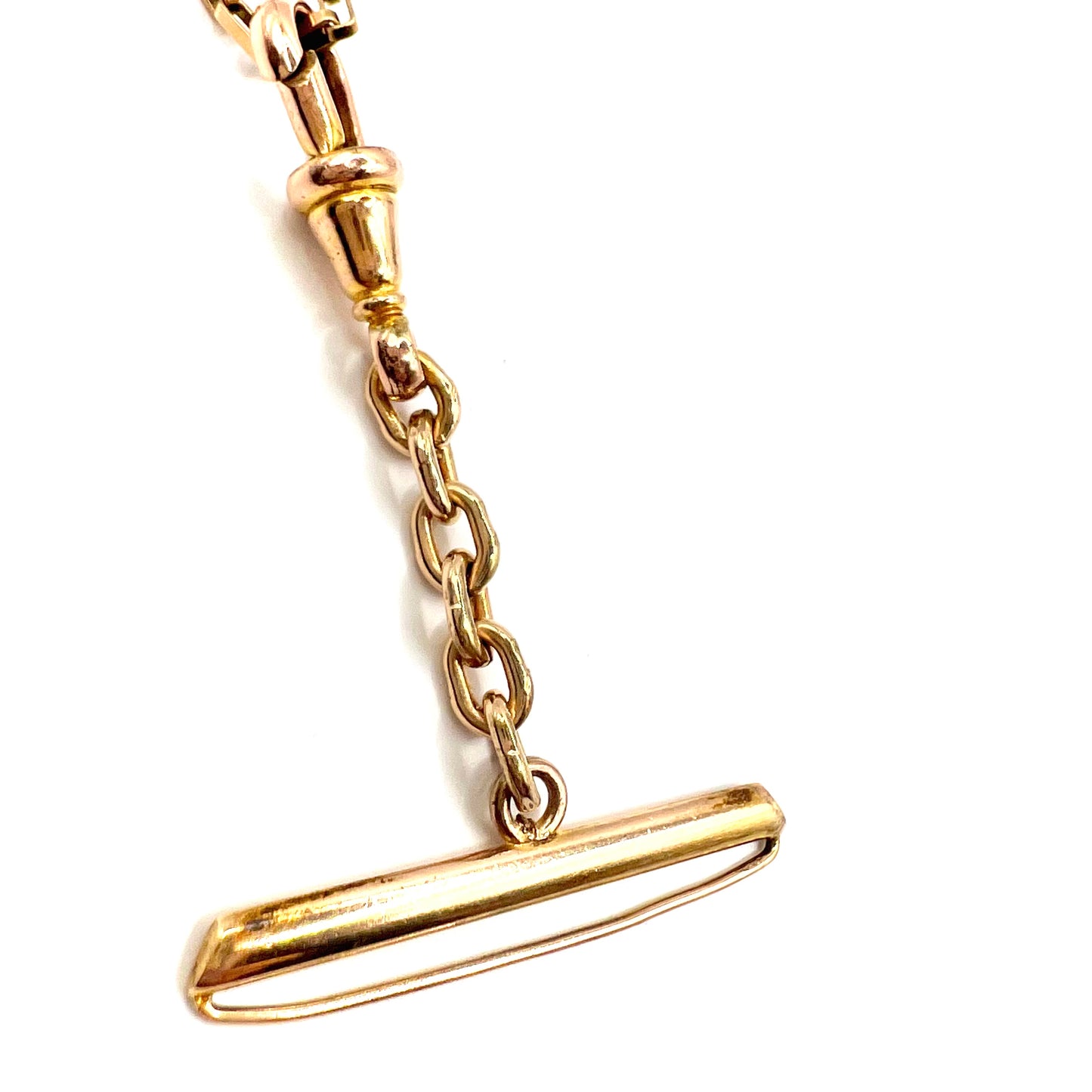 9ct Gold Swivel Dog Clip Pendant with Watch Suspension