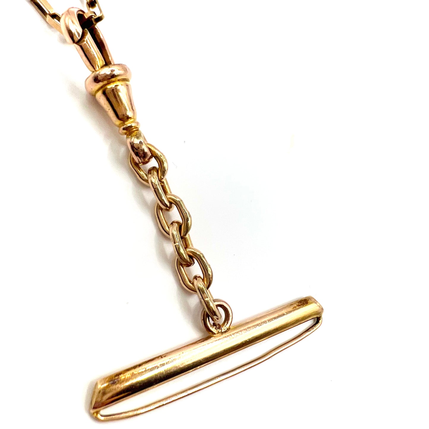 9ct Gold Swivel Dog Clip Pendant with Watch Suspension